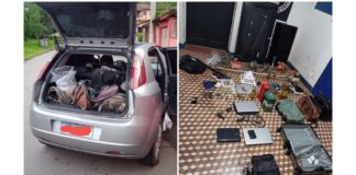 Ladrão furta em Ponte Nova e é preso em Ouro Preto pela PM; na ação policial, carro é recuperado Ladrão furta em Ponte Nova e é preso em Ouro Preto pela PM; na ação policial, carro é recuperado