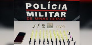 Itabirito: jovem de 19 anos do PA é preso com haxixe, maconha, crack e cocaína Itabirito: jovem de 19 anos do PA é preso com haxixe, maconha, crack e cocaína