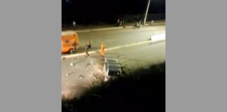 Itabirito: carro despenca de muro de 5 metros no Padre Adelmo e vai parar na Avenida José Farid Itabirito: do Padre Adelmo, carro despenca de muro de 5 metros e vai parar na Avenida José Farid