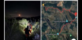 Bombeiros caminham 8 km para salvar 3 pessoas perdidas em trilha de Rio Acima Bombeiros caminham 8 km para salvar 3 pessoas perdidas em trilha de Rio Acima