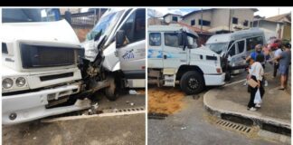 Itabirito: van perde freio e bate em carreta no Capanema; veja fotos e vídeo Itabirito: van perde freio e bate em carreta no Capanema; veja fotos e vídeo