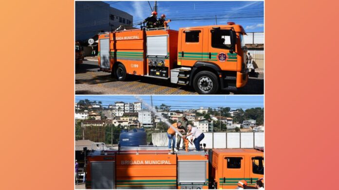 Brigada de Itabirito recebe novo caminhão de combate a incêndios
