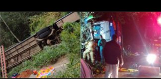 Pelo menos 7 mortos em acidente com ônibus na MG-120 Pelo menos 7 mortos em acidente com ônibus na MG-120