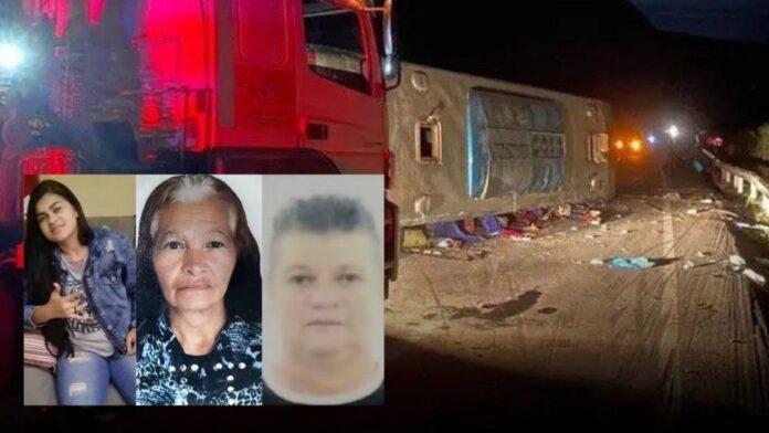 4 mortos e 32 feridos: identificadas 3 vítimas fatais do acidente com ônibus na BR-116; VEJA VÍDEO