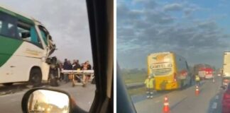 Acidente entre carreta e ônibus que levava 45 pessoas deixa feridos na BR-381 Acidente entre carreta e ônibus que levava 45 pessoas deixa feridos na BR-381