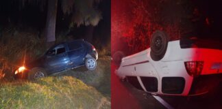 Palio acerta árvore na BR-040; e na MG-369, outro Palio capota após choque com Gol Palio acerta árvore na BR-040; e na MG-369, outro Palio capota após choque com Gol