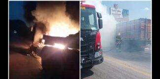 BR-381, BR-458 e zona urbana: bombeiros combatem 3 incêndios em veículos em diferentes pontos de MG BR-381, BR-458 e zona urbana: bombeiros combatem 3 incêndios em veículos em diferentes pontos de MG