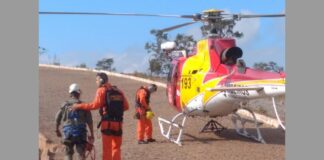 Itabirito: homem ferido se perde em cachoeira, faz sinal de fumaça e é achado por helicóptero Itabirito: homem ferido se perde em cachoeira, faz sinal de fumaça e é achado por helicóptero