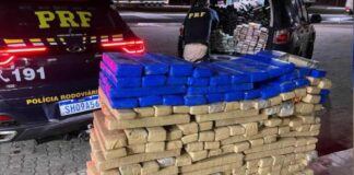 Meia tonelada de maconha é apreendida pela PRF após acidente envolvendo carreta em Minas Gerais