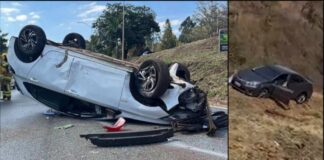 MGC-356: carro capota próximo ao BH Shopping, no sentido Ouro Preto, e trânsito fica parado MGC-356: carro capota próximo ao BH Shopping, no sentido Ouro Preto, e trânsito fica parado