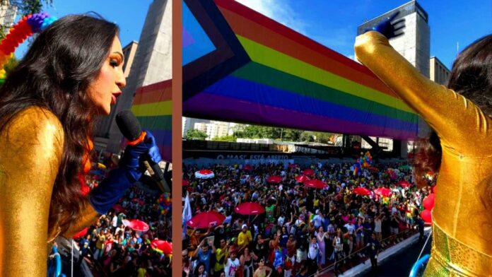 De Itabirito, Ana Ty é destaque na 28ª Parada LGBT+ de São Paulo