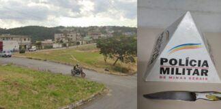 Novo Itabirito: homem descumpre medida protetiva, pula muro, ameaça com faca a ex-esposa e é preso Novo Itabirito: homem descumpre medida protetiva, pula muro, ameaça com faca a ex-esposa e é preso