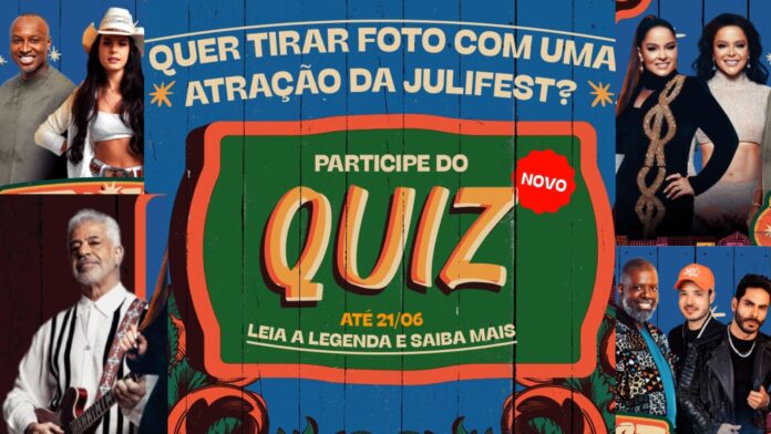 Quiz da Julifest 2024. Imagem - edição Radar Geral