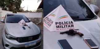 PM prende em Itabirito 2 que roubaram carro de aplicativo em Betim; veículo é recuperado PM prende em Itabirito 2 que roubaram carro de aplicativo em Betim; veículo é recuperado
