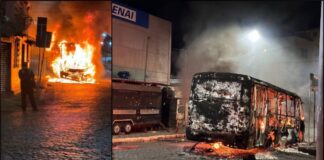 Nova Lima, fogo destrói micro-ônibus; bombeiros atuam para que chamas não atinjam prédios; VÍDEO Nova Lima, fogo destrói micro-ônibus; bombeiros atuam para que chamas não atinjam prédios; VÍDEO