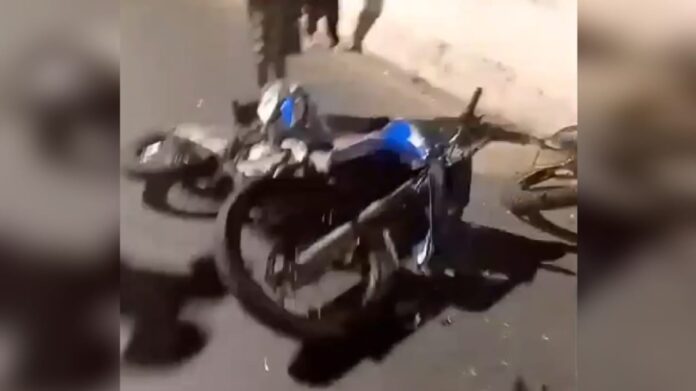 Itabirito: acidente deixa motocicleta com fratura exposta