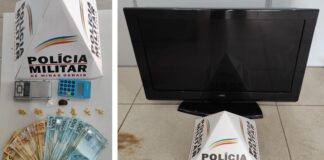 Ouro Preto: Polícia Militar prende traficante e recupera TV furtada em Cachoeira do Campo