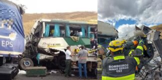 BR-116: colisão frontal entre ônibus e carreta deixa 4 mortos e 32 feridos BR-116: colisão frontal entre ônibus e carreta deixa 4 mortos e 32 feridos