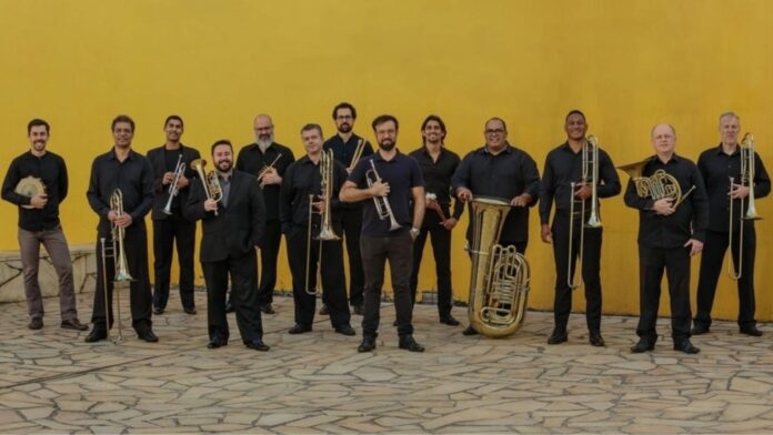 Grupo de metais e percussão da Orquestra Filarmônica se apresenta neste sábado (3/8) em Itabirito