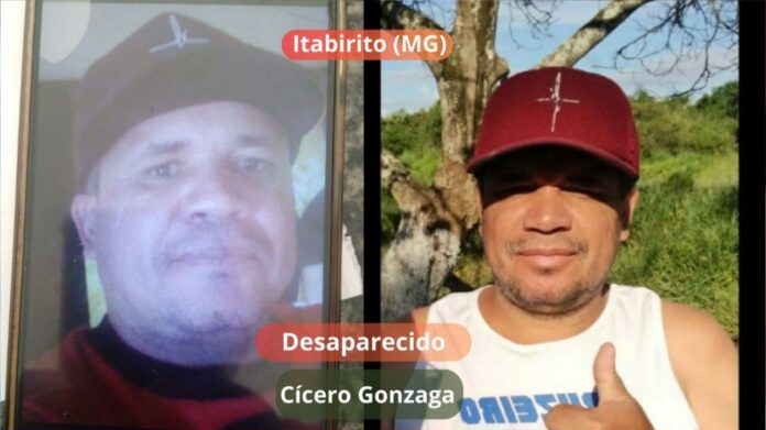 Itabirito: Cícero (48 anos), morador do Veneza, está desaparecido; família pede ajuda para encontrá-lo