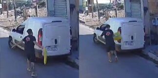 Itabirito: ao não encontrar cliente em casa, entregador do Mercado Livre bate com encomenda em carro Itabirito: ao não encontrar cliente em casa, entregador do Mercado Livre bate com encomenda em carro