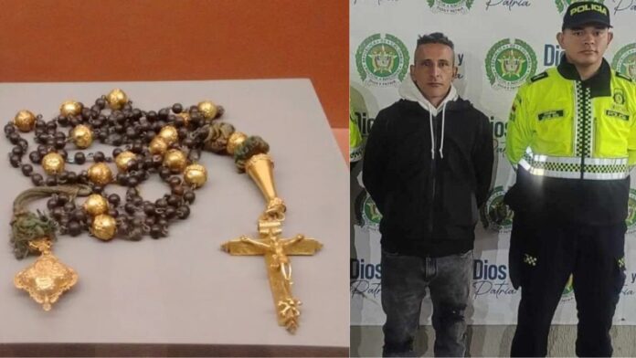 Colombiano suspeito de furtar rosário do século XIX em Ouro Preto é preso em Bogotá