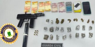 Mariana: GM prende jovem de 18 anos que portava drogas e arma de fogo artesanal Mariana: GM prende jovem de 18 anos que portava drogas e arma de fogo artesanal