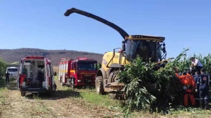 MG: trabalhador morre após ter as pernas mutiladas por máquina de milho