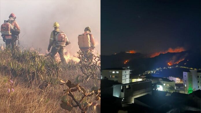 Incêndios em Ouro Preto e Serra da Moeda; militares avaliam risco para restaurante no Topo do Mundo