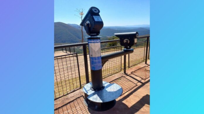 Mirante do Alto do Cristo, em Itabirito, ganha lunetas de observação terrestre