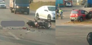 BR-356: acidente deixa motociclista em estado grave em Ouro Preto; VEJA VÍDEO BR-356: acidente deixa motociclista em estado grave em Ouro Preto