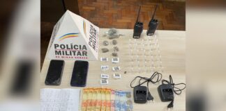Itabirito: traficantes do Rio de Janeiro são presos pela PM vendendo drogas no Santo Antônio