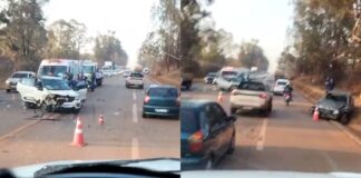 BR-040: motorista fica ferida após colisão entre carros próximo ao Alphaville, em Nova Lima BR-040: motorista fica ferida após colisão entre carros próximo ao Alphaville, em Nova Lima