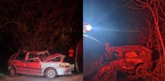 Acidente envolvendo 2 veículos deixa 1 morto e 6 feridos na MG-030 Acidente envolvendo 2 veículos deixa um morto e seis feridos na MG-030