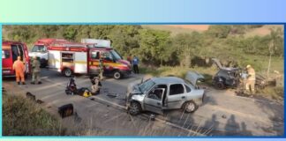 Acidente na MG-179 mata 1 e deixa 6 feridos, sendo 3 em estado grave