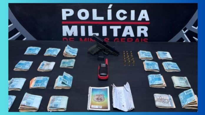 Itabirito: PM apreende pistola 9 mm e R$ 20 mil em residência no Gutierrez