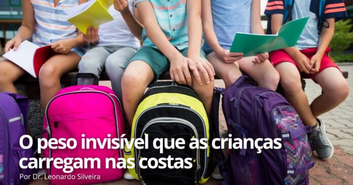 O peso invisível que as crianças carregam nas costas