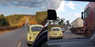 Entre Itabirito e Nova Lima, obras de recapeamento complicam trânsito na BR-356 Entre Itabirito e Nova Lima, obras de recapeamento complicam trânsito na BR-356