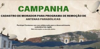 Prefeitura de Ouro Preto lança campanha para remoção de antenas parabólicas Prefeitura de Ouro Preto lança campanha para remoção de antenas parabólicas