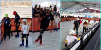 1º dia: pista de patinação no gelo é diversão para as famílias em Itabirito 1º dia: pista de patinação no gelo é diversão para as famílias em Itabirito