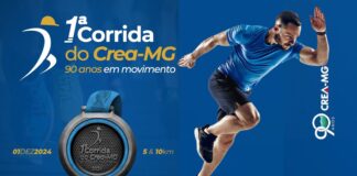 1° Corrida do Crea-MG será no próximo domingo; inscrições vão até 27/11 Inscrições para a 1° Corrida do Crea-MG. Foto - divulgação / Adaptação - Radar Geral.