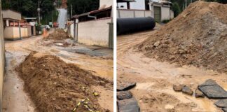 Amarantina reclama de transtornos por obra parada e da falta de resposta da Prefeitura de Ouro Preto Moradores de Amarantina reclamam de obra parada e abandono no distrito de Ouro Preto