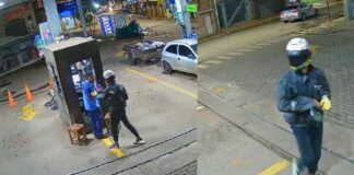 Posto Ale, no bairro Praia, em Itabirito, é assaltado à mão armada; 2 bandidos em moto levam R$ 2 mil Posto Ale, no bairro Praia, em Itabirito, é assaltado à mão armada; 2 bandidos em moto levam R$ 2 mil