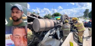 2 morrem e um fica ferido após motorista perder o controle de caminhão na BR-381 2 morrem e um fica ferido após motorista perder o controle de caminhão na BR-381