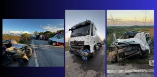 Colisão entre 3 veículos na BR-265 deixa um motorista morto e uma passageira ferida, em São João del-Rei Colisão entre 3 veículos na BR-265 deixa um motorista morto e uma passageira ferida em São João del-Rei