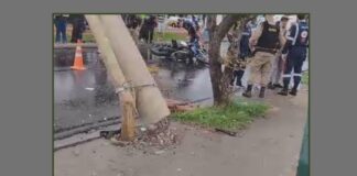 BH: sem habilitação e sem capacete, condutor morre após perder controle de moto e bater em poste BH: sem habilitação e sem capacete, condutor morre após perder controle de moto e bater em poste