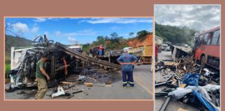 Acidente entre 5 veículos: motorista morre e 26 vítimas feridas na BR-381, entre Caeté e Sabará Acidente entre 5 veículos: motorista morre e 26 vítimas feridas na BR-381, entre Caeté e Sabará