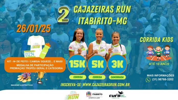 Itabirito se prepara para a 2ª Edição da Corrida Cajazeiras em janeiro de 2025