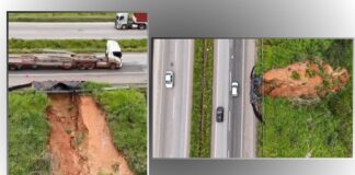 Evidente perigo na BR-040, Grande BH, em trecho sob responsabilidade do Dnit; VEJA VÍDEO Evidente perigo na BR-040, Grande BH, em trecho sob responsabilidade do Dnit