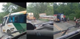 MG: acidente entre carreta e ônibus da Gontijo lotado é registrado na BR-381 Acidente entre carreta e ônibus da Gontijo deixa 1 ferido na BR-381